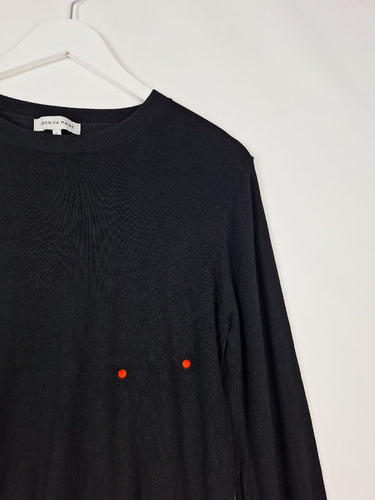 Second-Hand - Veronika Maine Black Ultrafine Knit Top Size L - SwapUp