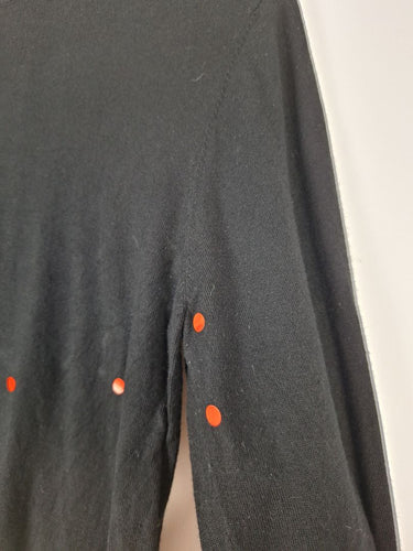 Second-Hand - Veronika Maine Black Ultrafine Knit Top Size L - SwapUp
