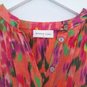 Second-Hand - Megan Park Soft Peachy Floral Blur Blouse Size S - SwapUp