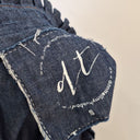 Second-Hand - Donttellmyhusband Dark Wash Chambray Puff Sleeve Dress Size S - SwapUp