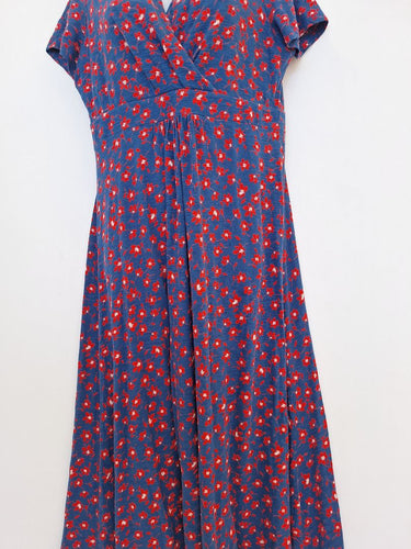 Second-Hand - Seasalt Cornwall Ruby Petal Cross Bodice Maxi Dress Size 12 - SwapUp