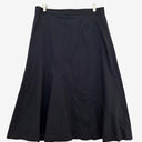 Second-Hand - Sportscraft Navy Diagonal Panel Split Midi Skirt Size 12 - SwapUp