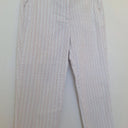 Second-Hand - Blue Illusion Soft Pastel Stripe Ankle Pants Size M - SwapUp