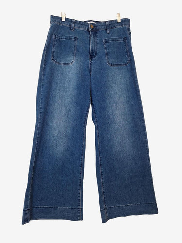 Wakee Denim Washed Blue Front Pocket Jeans Size 16