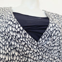 Second-Hand - David Lawrence Abstract Petal Cross Bodice Midi Dress Size XL - SwapUp