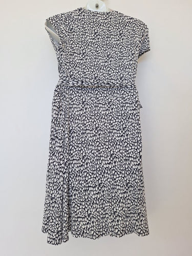 Second-Hand - David Lawrence Abstract Petal Cross Bodice Midi Dress Size XL - SwapUp