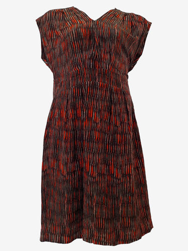 David Lawrence Pure Silk Brown Embers Dress Size 16