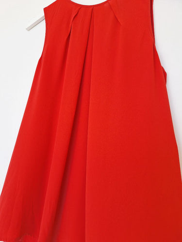 Second-Hand - Cue Crimson Soft Pleat Top Size 12 - SwapUp