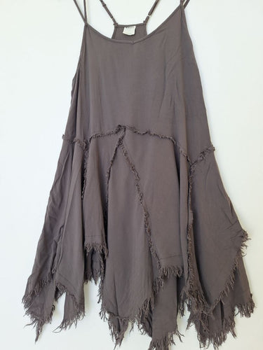 Second-Hand - Free People Charcoal Pixie Hem Tunic Dress Size S - SwapUp