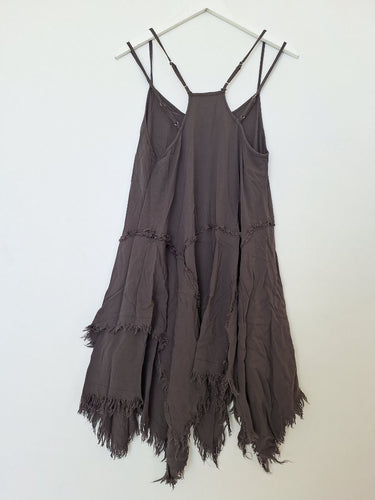 Second-Hand - Free People Charcoal Pixie Hem Tunic Dress Size S - SwapUp