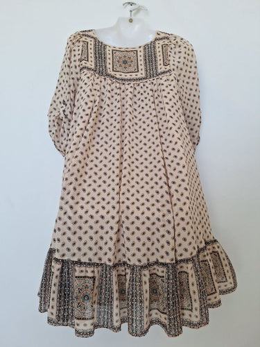 Second-Hand - Free People Paisley Floaty Mini Dress Size S - SwapUp
