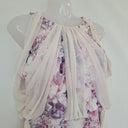 Second-Hand - White Suede Icy Purple Mini Dress Size 10 - SwapUp
