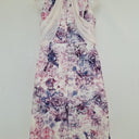 Second-Hand - White Suede Icy Purple Mini Dress Size 10 - SwapUp