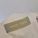 Second-Hand - White Suede Icy Purple Mini Dress Size 10 - SwapUp