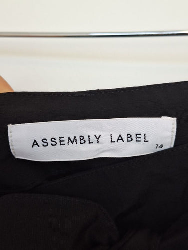 Second-Hand - Assembly Label Tie Belt Wide Leg Pants Size 14 - SwapUp
