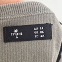 Second-Hand - Thrills Ribbed Crop Logo Top Size 14 - SwapUp