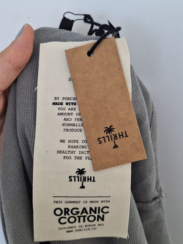 Second-Hand - Thrills Ribbed Crop Logo Top Size 14 - SwapUp