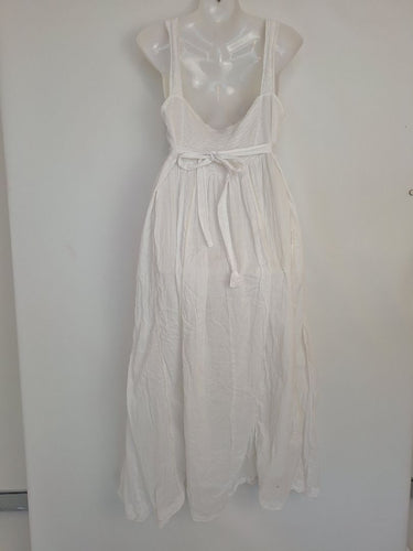 Second-Hand - Assorted Brands White Lace Maxi Dress Size M - SwapUp