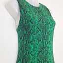 Second-Hand - Alice + Olivia Emerald Snake Mini Dress Size 8 - SwapUp