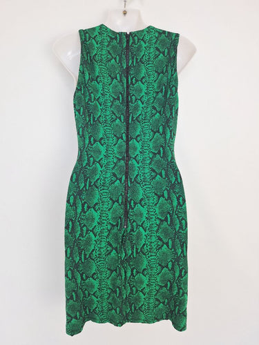 Second-Hand - Alice + Olivia Emerald Snake Mini Dress Size 8 - SwapUp