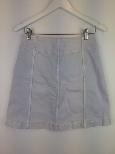 Second-Hand - Country Road Muted Blue Denim Mini Skirt Size 8 - SwapUp