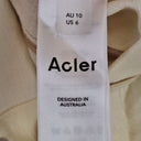 Second-Hand - Acler Cream Gold Button Mini Skirt Size 10 - SwapUp