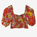 Second-Hand - Mister Zimi Groovy Puff Sleeve Top Size 8 - SwapUp