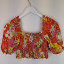 Second-Hand - Mister Zimi Groovy Puff Sleeve Top Size 8 - SwapUp
