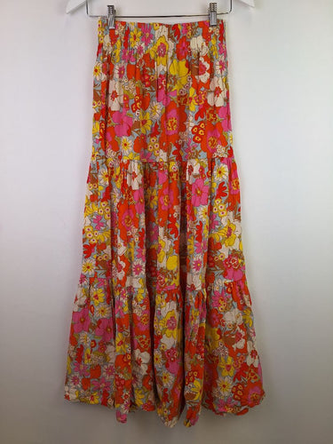 Second-Hand - Mister Zimi Groovy Panel Maxi Skirt Size 8 - SwapUp