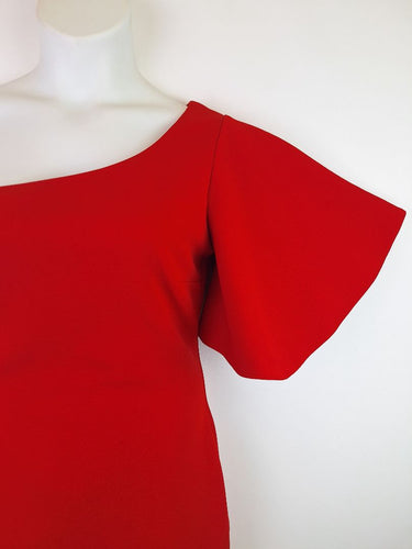 Second-Hand - Pilgrim Garnet One Shoulder Dress Size 12 - SwapUp
