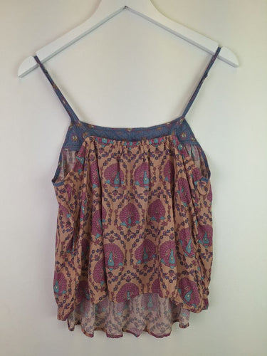 Second-Hand - Spell Peacock Floaty Cami Top Size L - SwapUp