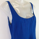 Second-Hand - Sheike Admiral Blue Linen Blend Mini Dress Size 10 - SwapUp