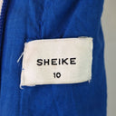 Second-Hand - Sheike Admiral Blue Linen Blend Mini Dress Size 10 - SwapUp