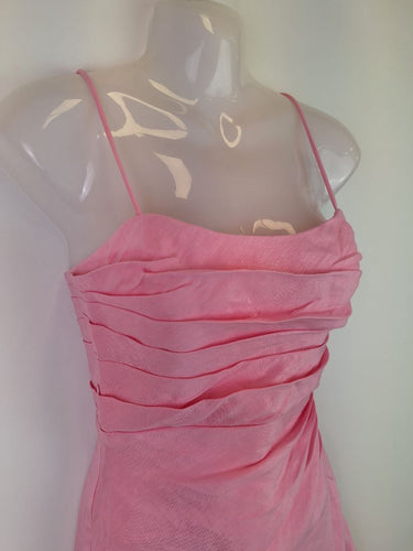 Second-Hand - Aje Bon Bon Pink Draped Slip Mini Dress Size 6 - SwapUp