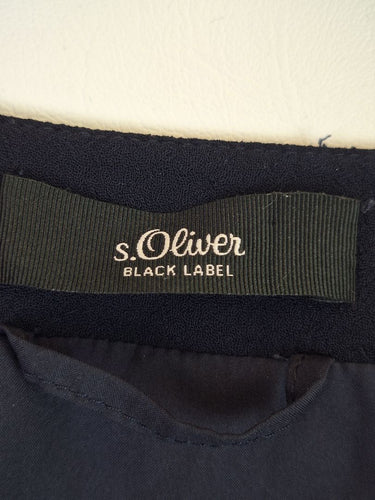 Second-Hand - Assorted Brands Navy Tailored Single Clasp Blazer Size 12 - SwapUp