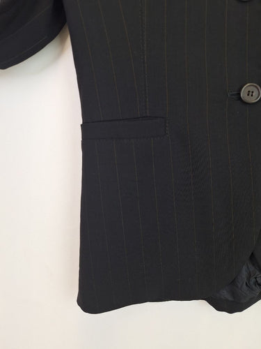 Second-Hand - Private Label Collection Classic Pinstriped Work Blazer Size M - SwapUp