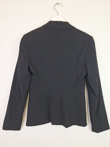 Second-Hand - Private Label Collection Classic Pinstriped Work Blazer Size M - SwapUp