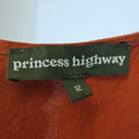 Second-Hand - Princess Highway Rust Casual Scooped Mini Dress Size 12 - SwapUp