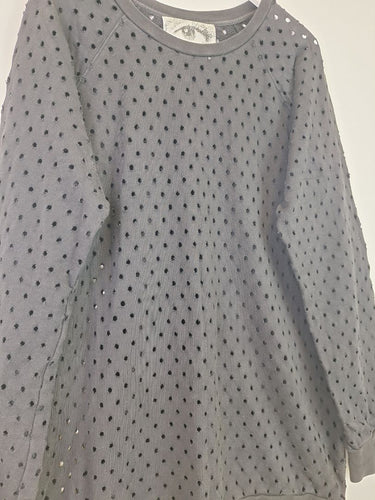 Second-Hand - Alpha60 Perforated Longline Oversized Top Size XL - SwapUp