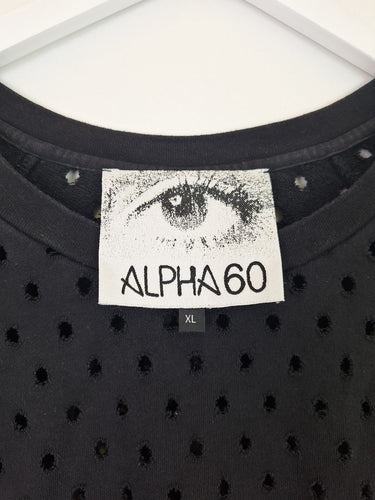 Second-Hand - Alpha60 Perforated Longline Oversized Top Size XL - SwapUp