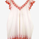 Second-Hand - Adrift Rivka Frilled & Embroidered Top Size XXL - SwapUp