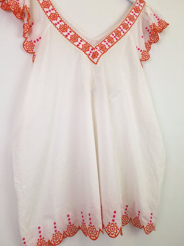 Second-Hand - Adrift Rivka Frilled & Embroidered Top Size XXL - SwapUp