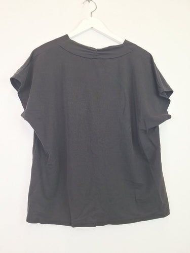 Second-Hand - Seed Capped Sleeve Elevated Basic Top Size XL - SwapUp