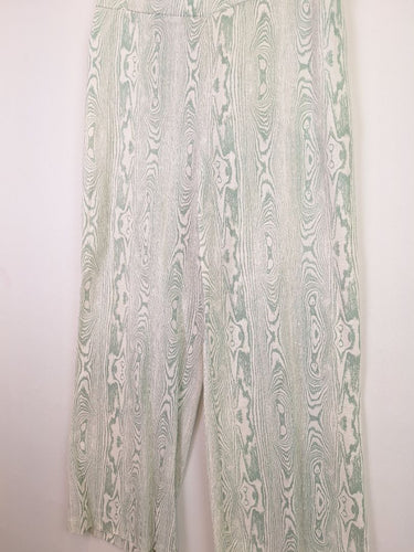 Second-Hand - Emerge Mint Wood Grain Straight Pants Size 12 - SwapUp