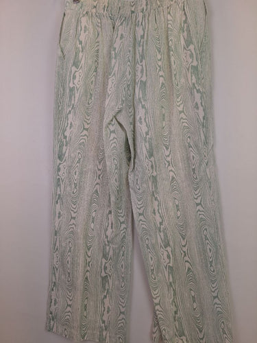 Second-Hand - Emerge Mint Wood Grain Straight Pants Size 12 - SwapUp