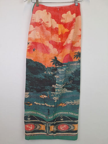 Second-Hand - Assorted Brands Leesha Side Knot Maxi Skirt Size 8 - SwapUp