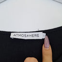 Second-Hand - Atmos & Here Floaty Frilled Noir Top Size 14 - SwapUp