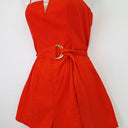 Second-Hand - BWLDR Resort Fiery Coral Cotton Playsuit Size 8 - SwapUp