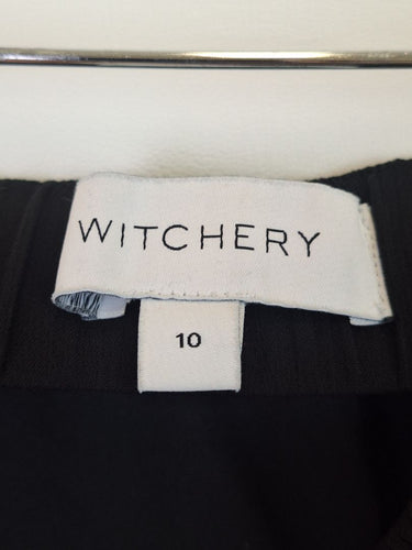 Second-Hand - Witchery Elegant Wavy Pleated Maxi Skirt Size 10 - SwapUp