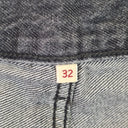 Second-Hand - Levi's Staple Front Slit Faded Black Denim Maxi Skirt Size 14 - SwapUp
